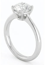 Afbeelding in Gallery-weergave laden, 2.75 Karaat Solitaire uit de aarde gewonnen Diamanten Verlovingsring 4 Klauwen 14K Witgoud