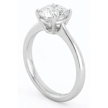 Afbeelding in Gallery-weergave laden, 2.75 Karaat Solitaire uit de aarde gewonnen Diamanten Verlovingsring 4 Klauwen 14K Witgoud