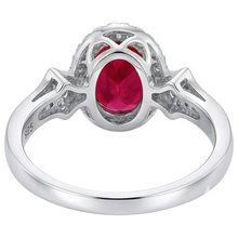 Afbeelding in Gallery-weergave laden, echte round robijn 2.75karaat ring op wit