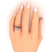 Afbeelding in Gallery-weergave laden, 2 Karaat Drie Stenen Peer En Hart Geslepen Lab Gegroeid Diamant Ring