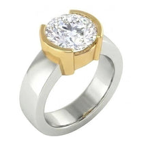 Afbeelding in Gallery-weergave laden, Natuurlijke Diamanten Ring 3ct - Tweekleurig 14K Goud