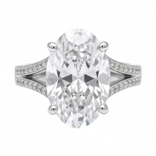 Afbeelding in Gallery-weergave laden, 3.40 Karaat Sprankelende Echte Natuurlijke uit de aarde gewonnen Diamanten Jubileumring 14K Witgoud