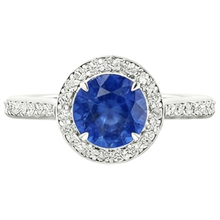 Afbeelding in Gallery-weergave laden, echte round diamant 3.50karaat ring zijaanzicht