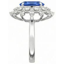 Afbeelding in Gallery-weergave laden, echte round diamant 3.75karaat ring bovenaanzicht