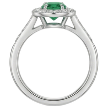 Afbeelding in Gallery-weergave laden, echte round smaragd 3.75karaat ring op wit