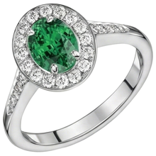 Afbeelding in Gallery-weergave laden, echte round smaragd 3.75karaat ring profielweergave