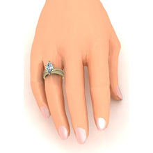 Afbeelding in Gallery-weergave laden, 3-Delige Trouwring Set 3.50 Karaat Echt Diamant Marquise Geslepen Geel Goud