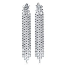 Afbeelding in Gallery-weergave laden, 3 Inch Kroonluchter Oorbellen Echt Diamanten