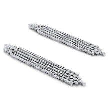 Afbeelding in Gallery-weergave laden, 3 Inch Kroonluchter Oorbellen Echt Diamanten