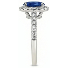 Afbeelding in Gallery-weergave laden, 3 Karaat Blauwe Saffier Ring