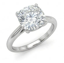 Afbeelding in Gallery-weergave laden, 3 Karaat Moderne Cushion uit de a aarde gewonnen Diamanten Ring