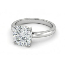 Afbeelding in Gallery-weergave laden, 3 Karaat Moderne Cushion uit de a aarde gewonnen Diamanten Ring