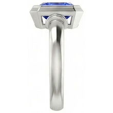 Afbeelding in Gallery-weergave laden, echte diamant 3karaat ring bovenaanzicht