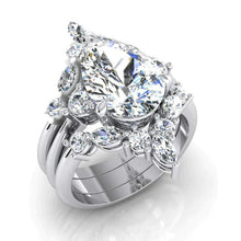 Afbeelding in Gallery-weergave laden, 3 Ringen Aan Elkaar Echt Gesoldeerd Diamant