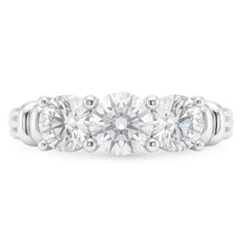 Afbeelding in Gallery-weergave laden, 3 Steen Diamante Ring Echt