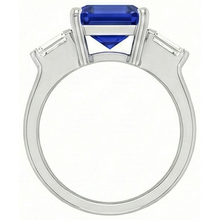 Afbeelding in Gallery-weergave laden, echte asscher diamant 4karaat ring op wit