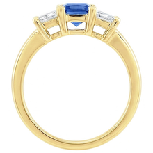 Afbeelding in Gallery-weergave laden, 3 Stenen Diamanten Jubileum Edelsteen Ring 2 Karaat Geel Goud 14K