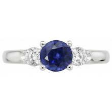 Afbeelding in Gallery-weergave laden, echte round diamant 1.75karaat ring zijaanzicht