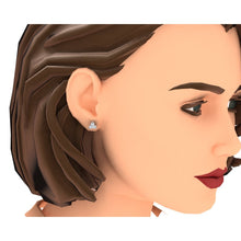 Afbeelding in Gallery-weergave laden, 3 Stenen Kleine EchtDiamanten Oorknopjes 0,85 Karaat