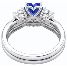 Afbeelding in Gallery-weergave laden, echte round diamant 3karaat ring profielweergave
