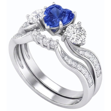 Afbeelding in Gallery-weergave laden, echte round diamant 3karaat ring bovenaanzicht