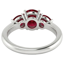Afbeelding in Gallery-weergave laden, 3 Stone Ruby Ring 1,50 karaat Prong Setting Dames sieraden