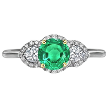 Afbeelding in Gallery-weergave laden, Stijlvol Edelsteen Ring 2 karaat – hoekaanzicht