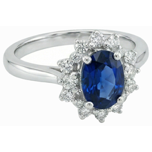 Afbeelding in Gallery-weergave laden, echte round diamant 3karaat ring close-up detail