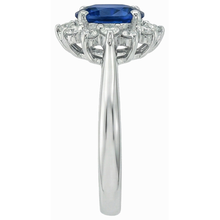 Afbeelding in Gallery-weergave laden, echte round diamant 3karaat ring bovenaanzicht