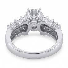Afbeelding in Gallery-weergave laden, 3 karaat Ronde Antieke Stijl Echt Diamanten Jubileum Ring Wit Goud 14K