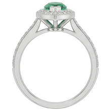 Afbeelding in Gallery-weergave laden, echte marquise smaragd 3karaat ring profielweergave