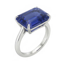 Afbeelding in Gallery-weergave laden, echte diamant 3karaat ring bovenaanzicht