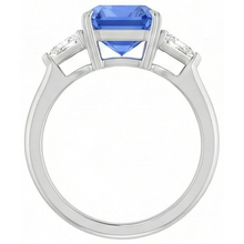 Afbeelding in Gallery-weergave laden, echte diamant 2.75karaat ring bovenaanzicht