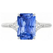 Afbeelding in Gallery-weergave laden, echte diamant 2.75karaat ring zijaanzicht