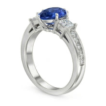 Afbeelding in Gallery-weergave laden, echte round diamant 3.50karaat ring bovenaanzicht