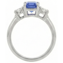 Afbeelding in Gallery-weergave laden, echte round diamant 2.50karaat ring profielweergave