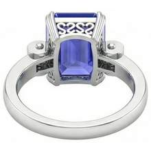 Afbeelding in Gallery-weergave laden, echte baguette diamant 3karaat ring op wit