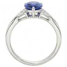 Afbeelding in Gallery-weergave laden, echte round diamant 3.25karaat ring zijaanzicht