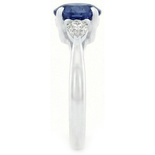 Afbeelding in Gallery-weergave laden, echte round diamant 2.50karaat ring profielweergave