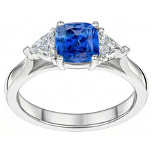 Afbeelding in Gallery-weergave laden, echte diamant 1.50karaat ring bovenaanzicht