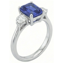 Afbeelding in Gallery-weergave laden, echte round diamant 3karaat ring close-up detail