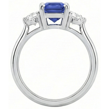 Afbeelding in Gallery-weergave laden, echte round diamant 3karaat ring op wit