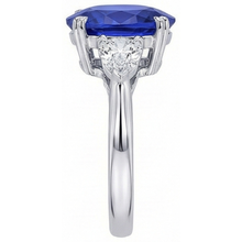 Afbeelding in Gallery-weergave laden, Natuurlijke Saffier Ring 4.50ct - Witgoud 14K