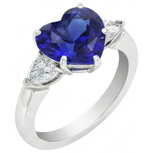 Afbeelding in Gallery-weergave laden, echte pear diamant 4karaat ring zijaanzicht