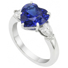 Afbeelding in Gallery-weergave laden, echte pear diamant 4karaat ring bovenaanzicht