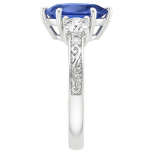 Afbeelding in Gallery-weergave laden, echte round diamant 3.50karaat ring op wit