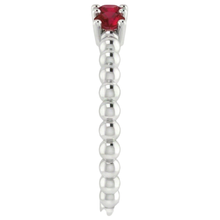 Afbeelding in Gallery-weergave laden, echte round diamant 0.75karaat ring profielweergave