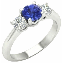 Afbeelding in Gallery-weergave laden, echte round diamant 5karaat ring vooraanzicht