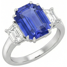 Afbeelding in Gallery-weergave laden, echte diamant 3karaat ring vooraanzicht