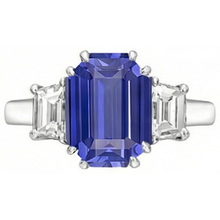 Afbeelding in Gallery-weergave laden, echte diamant 3karaat ring zijaanzicht